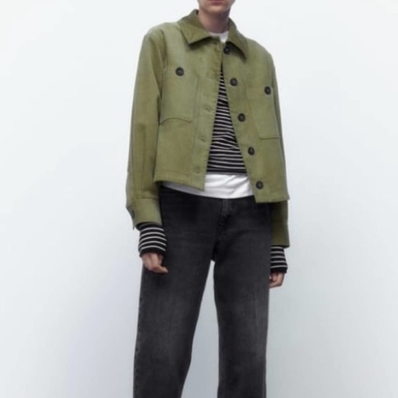 Green Zara Corduroy Jacket - Picture 2 of 4